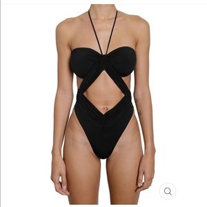 Phoenix One Piece-Black Riot Swim Size Small